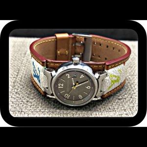 Auth. Louis Vuitton Sapphire Face Watch 44.94g